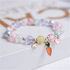 Makersland Cute Popcorn beads Bracelet Friendship Glass Bracelets For Girls Star Moon Cloud Flower Jewelry Accessories