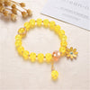 Makersland Cute Popcorn beads Bracelet Friendship Glass Bracelets For Girls Star Moon Cloud Flower Jewelry Accessories