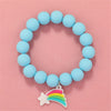 Makersland Cute Popcorn beads Bracelet Friendship Glass Bracelets For Girls Star Moon Cloud Flower Jewelry Accessories