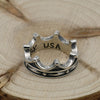 Male 925 Sterling Silver Crown Ring Female Personality Punk Gothic Style Jewelry Fashion People Retro Thai Silver Ring