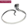 Mamba Cobra 925 Sterling Silver Bangle Men Jewelry adjustable Indian Bracelet Bangle Women Gift Fine Jewelry B3