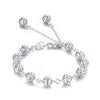 Man 925 Stamp Silver Color Chain Hollow 10mm Ball Bracelets Beads Bangles Party Retro Jewelry Accessories For Women Christmas