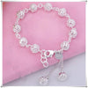 Man 925 Stamp Silver Color Chain Hollow 10mm Ball Bracelets Beads Bangles Party Retro Jewelry Accessories For Women Christmas