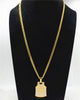 Man's Iced Out Hip Hop Bulls No.23 Jordan Basketball Jersey Pendant Necklace Gold Bling Rhinestone Cuban Chain Rapper Jewelry