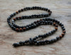 Man's unique necklace 6mm Natural stone bead & Hematite Bead Necklace Jewelry