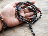 Man's unique necklace 6mm Natural stone bead & Hematite Bead Necklace Jewelry