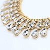 Manual chain water combination rhinestone necklace #N025