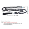Matte Black Onyx & Moonstone Knotted Beads 108 Mala Men's and Women's Necklace Blessing Charm Jewelry Friendship Gift