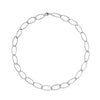 Mavis Hare Celia Oval Link Necklace Stainless Steel 45cm Choker Necklace as Lady Gift