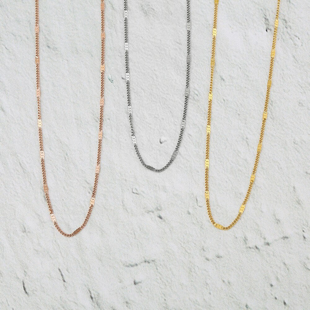 Mavis Hare SURPRISE BOX MEDIUM Choker NECKLACE Stainless Steel Clavicle Chain kette Minimalist Jewelry as Woman Gift 10pcs/lot