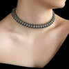 Mavra Handmade Woven Chain Thick Rock Style Choker Necklace for Men and Women Chainmail Jewelry