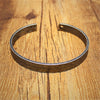 Black Footprint men's Vintage Silver Dial Design Retro Cuff Bangle Titanium Steel Ruler Men bracelet Erkek bileklik