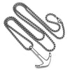 Titanium Steel Necklace anchor Fishman Pendants Hook Charm chain Necklace men pendants 316L Necklaces pingente jewelry