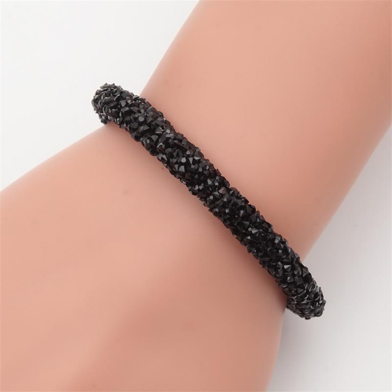 Trendy Mesh Crystal Cuff Star Magnetic Clasp Charm Bracelet Vintage 11 color Round Metal Chain Bracelets Jewelry Gift