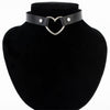 Trendy Sexy Punk Gothic Leather Heart Studded Choker Necklace Vintage Charm Round Collar Necklaces Women Jewelry Gift