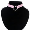 Trendy Sexy Punk Gothic Leather Heart Studded Choker Necklace Vintage Charm Round Collar Necklaces Women Jewelry Gift