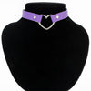 Trendy Sexy Punk Gothic Leather Heart Studded Choker Necklace Vintage Charm Round Collar Necklaces Women Jewelry Gift