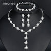 Simple-Syle-Pearl-Jewelry-Silver-Plated-Wedding-Accessories-Bridal-Round-Beads-Top-Crystal-Women-Jewelry-Sets