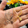 Medical Jewelry Custom Name Necklace Women Nurse Doctor Personalized Stethoscope Nameplate Heart Necklaces Girl Gifts