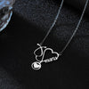 Medical Jewelry Custom Name Necklace Women Nurse Doctor Personalized Stethoscope Nameplate Heart Necklaces Girl Gifts