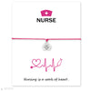 Medical Nurse Hat OT LPN EMT RN Antique Silver Charm Card Bracelets Blue Mint Blue Red Women Men Jewelry Many Styles Choose