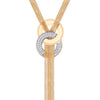 Geometry Design Gold Chain Necklace Elegant Tassle Collar Chain Sweater Chain Statement Long Necklace Pendant for Women