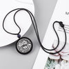 Meetvii Ethnic Sandalwood Pendant Necklaces Women Vintage Tibetan Silver Plate Lotus Long Necklace Natural Stone Yoga Jewelry