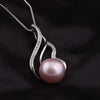 [MeiBaPJ]100% Real Solid 925 sterling silver jewelry Luxury perfectly semiround natural pearl pendant for women