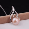 [MeiBaPJ]100% Real Solid 925 sterling silver jewelry Luxury perfectly semiround natural pearl pendant for women