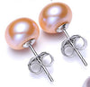 [MeiBaPJ]78/89/910 Classic simple pearl earrings for women real natural freshwaterpearl & 925 sterling silver stud earrings