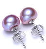 [MeiBaPJ]78/89/910 Classic simple pearl earrings for women real natural freshwaterpearl & 925 sterling silver stud earrings