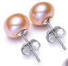 [MeiBaPJ]78/89/910 Classic simple pearl earrings for women real natural freshwaterpearl & 925 sterling silver stud earrings