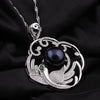 Big Natural Pearl Luxury Large Phoenix Pendant Necklace Jewelry 12-13mm With Real 925 Sterling Silver DZ-124Y