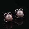 [MeiBaPJ] Elegant Women Pure S925 Sterling Silver Earrings Fashion Real Natural Pearl Sweet Flower Stud Earrings Fine Jewelry