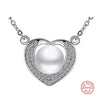 [MeiBaPJ]Lovely heart pendant necklace 100% genuine natural pearl necklace&pendant for women white/pink/purple /black