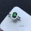 Multiple Gemstone Optional Simple Flower Ring for Women Real 925 Sterling Silver Fine Jewelry