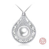 [MeiBaPJ] Personality Big 925 Silver Pendant Jewelry for Women Natural Pearl Necklace Dinner Party Classic Jewelry