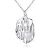 [MeiBaPJ]Real Pearl Simple Personalized Pendant Necklace 925 Solid Silver Fine Jewelry for Women