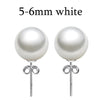 [MeiBaPJ]Unimaginable price high quality 15 sizes real round pearl earrings for women 925 sterling silver stud earring for girl