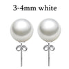[MeiBaPJ]Unimaginable price high quality 15 sizes real round pearl earrings for women 925 sterling silver stud earring for girl