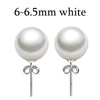 [MeiBaPJ]Unimaginable price high quality 15 sizes real round pearl earrings for women 925 sterling silver stud earring for girl