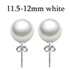 [MeiBaPJ]Unimaginable price high quality 15 sizes real round pearl earrings for women 925 sterling silver stud earring for girl