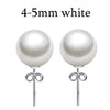 [MeiBaPJ]Unimaginable price high quality 15 sizes real round pearl earrings for women 925 sterling silver stud earring for girl