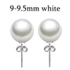 [MeiBaPJ]Unimaginable price high quality 15 sizes real round pearl earrings for women 925 sterling silver stud earring for girl