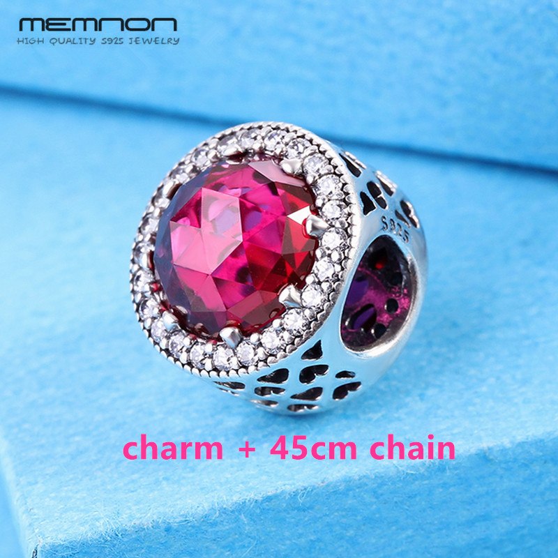 45cm link chain Necklaces for Women 925 sterling silver with many colors Radiant Hearts pendant necklace Fine Jewelry