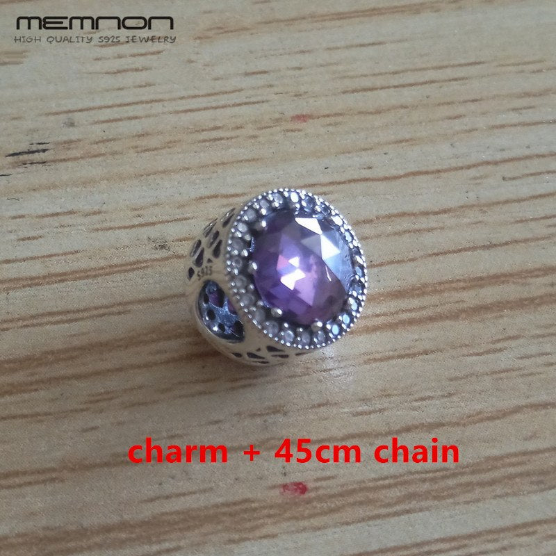 45cm link chain Necklaces for Women 925 sterling silver with many colors Radiant Hearts pendant necklace Fine Jewelry