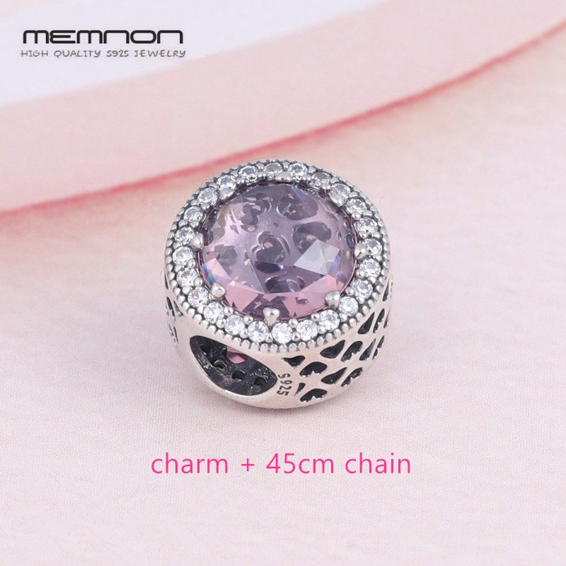 45cm link chain Necklaces for Women 925 sterling silver with many colors Radiant Hearts pendant necklace Fine Jewelry