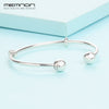 925 Sterling Silver many kinds of open bracelets For women with ball clip fit Charms bead bangles DIY fine jewelry YSZ031