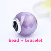 925 sterling Silver Bracelets for women with Radiant Hearts charms fit silver charms beads DIY bangles fine jewelry br001