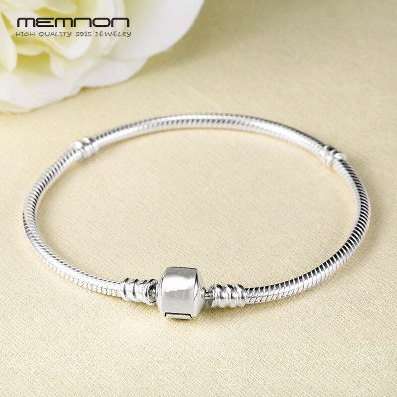 925 sterling silver fine jewelry many kinds of Bracelets for women fit charms beads DIY silver snake chain bracelet YL001
